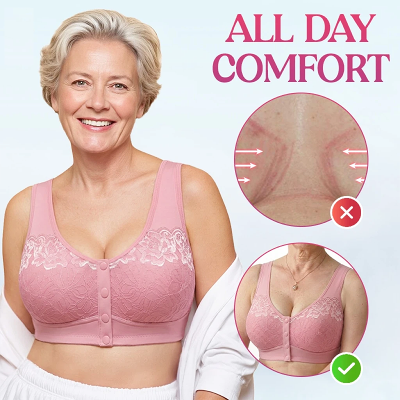💥Front Closure Breathable Cotton Lifting Bra for Seniors