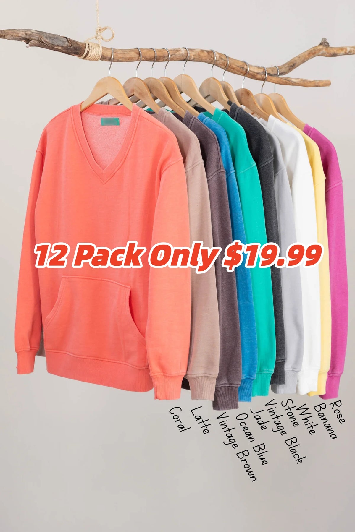 Cozy Campfire V-Neck Sweatshirt